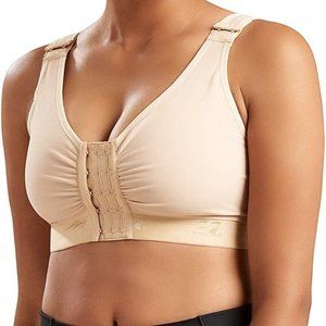Bundle of 3 Marena Sz. L Post Op Surgical Recovery Bras 3 Nude